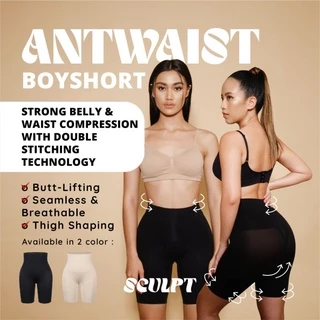 SCULPT Ant-waist Boyshort - Korset Celana Pelangsing - Bodyshaper Powerful (XS-4XL)