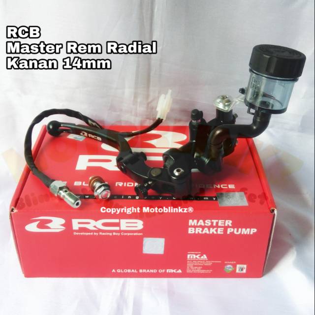 Jual Master Rem Radial RCB Racing Boy 14mm Kanan Univerasal R15 R25 CBR ...