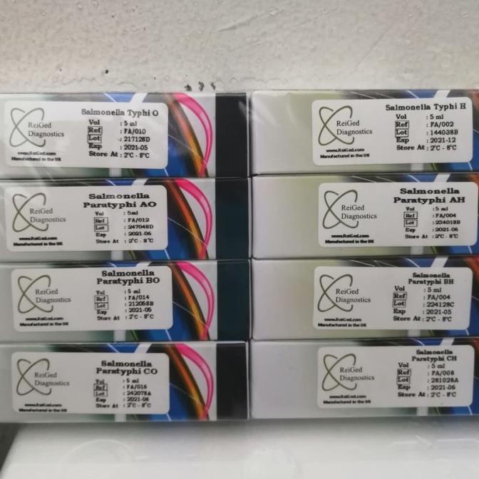 Jual REAGEN WIDAL/SALMONELA 8 VIAL/10 ml | Shopee Indonesia
