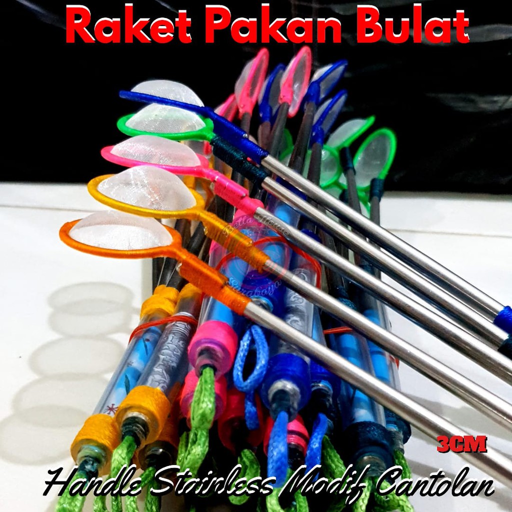 Jual Raket Pakan Cupang Bulat 3cm Stainless Modif | Shopee Indonesia