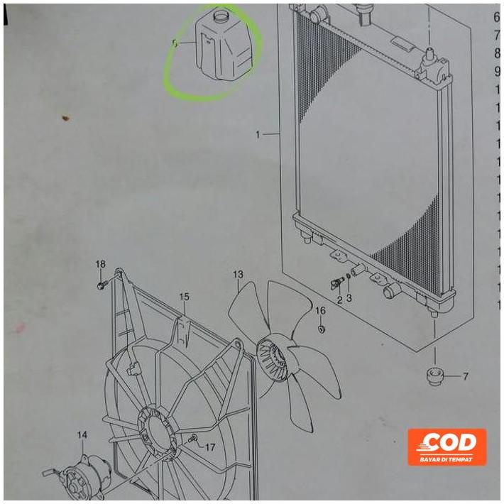 Jual Tabung Radiator Apv Asli + Selang Radiator 1M (( Kode 085 ...