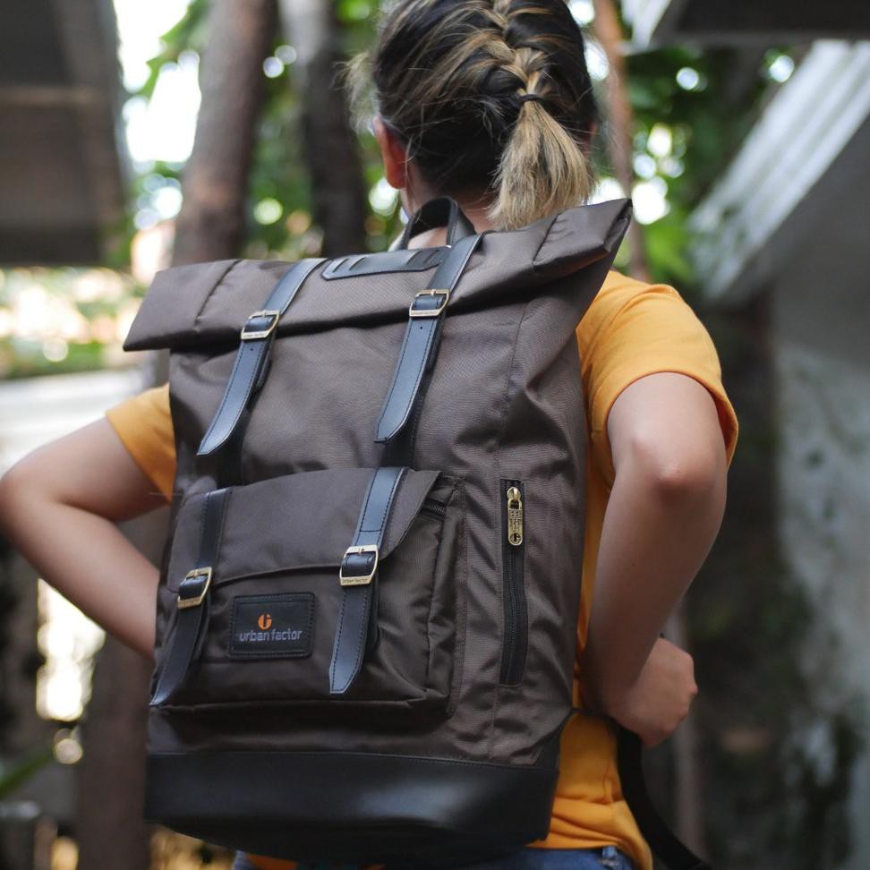 Jual {CODE QR528} Tas Ransel Laptop Pria Wanita Water Resistan BACKPACK ...