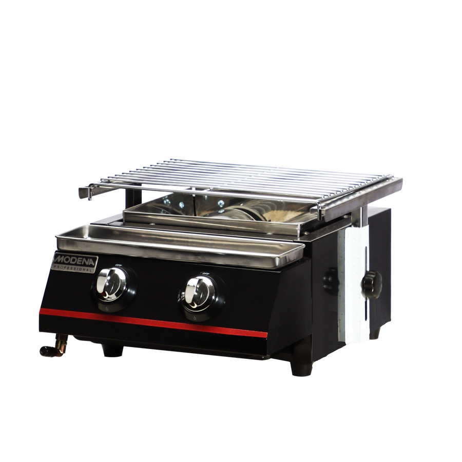 Jual MODENA Professional Gas BBQ Burner 2 Burner Quartz - BB 2500 GQBK ...