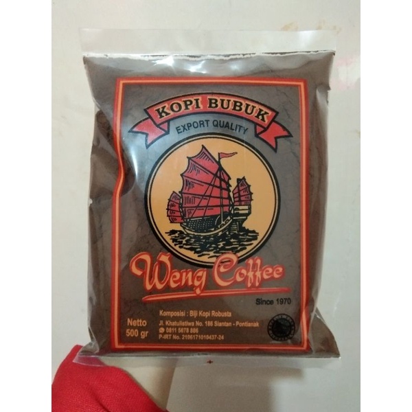 Jual Weng Coffee Pontianak (500g) Weng Kopi / Kopi Bubuk Export Quality ...