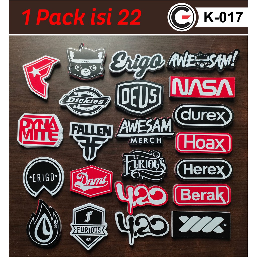 Jual 22pcs, STIKER PACK, STICKER KEKINIAN, STICKER MURAH, STICKER