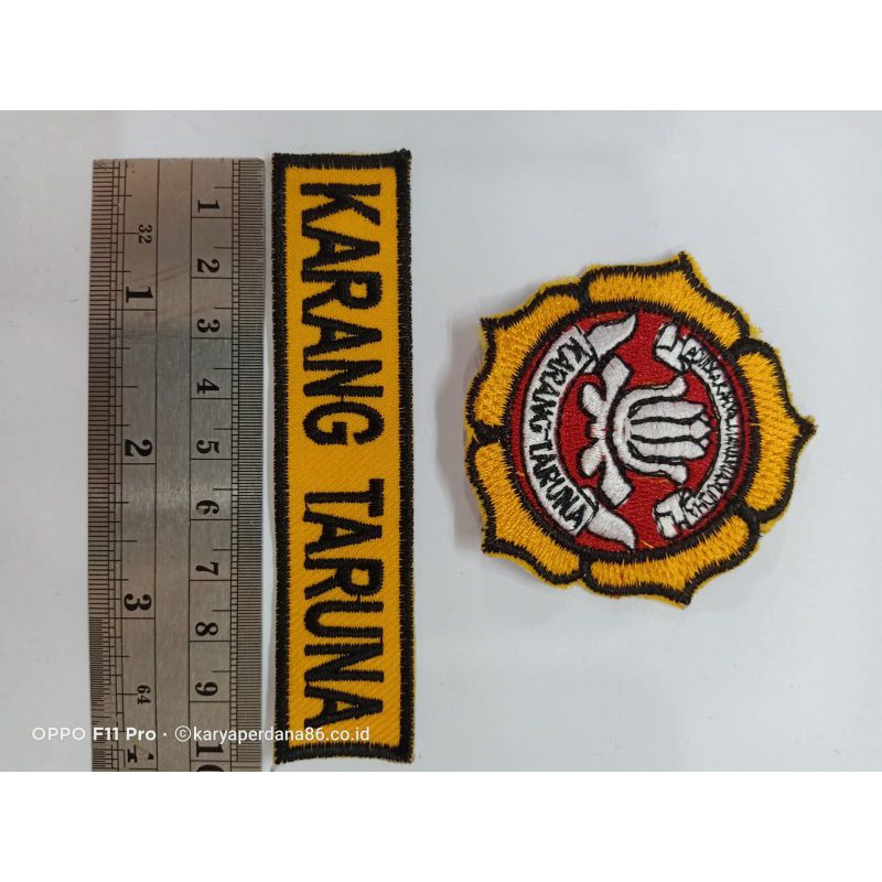 Jual Custom Patch Logo Emblem Bordir Jaya Raya Logo Karang Taruna Logo