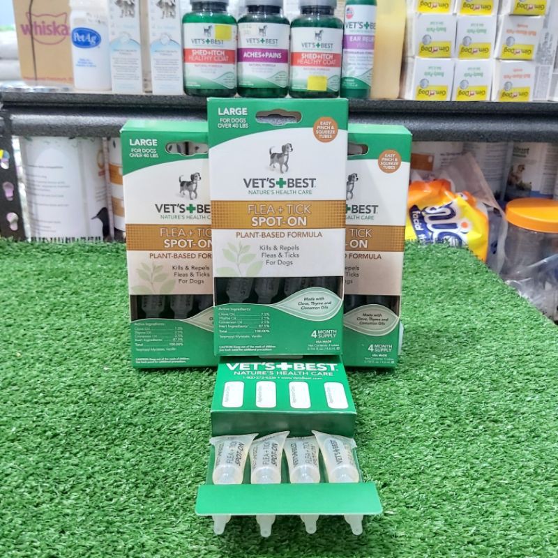 Jual Obat Tetes Kutu Vets Best Topical Flea & Tick Treatment for Dogs L ...