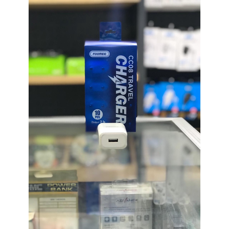 Jual Foomee CC08 / CC08S Travel Charger (1 BOKS ISI 10 PCS) 1 USB Port ...