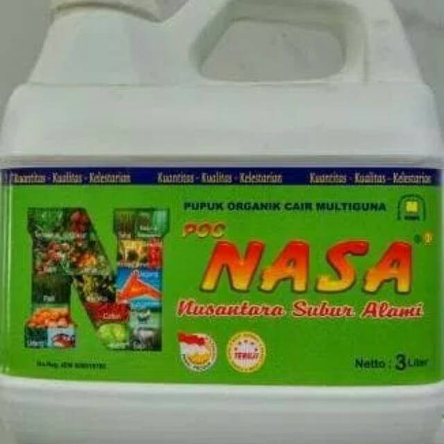 Jual Pupuk Organik Cair Poc Nasa 3 Liter | Shopee Indonesia