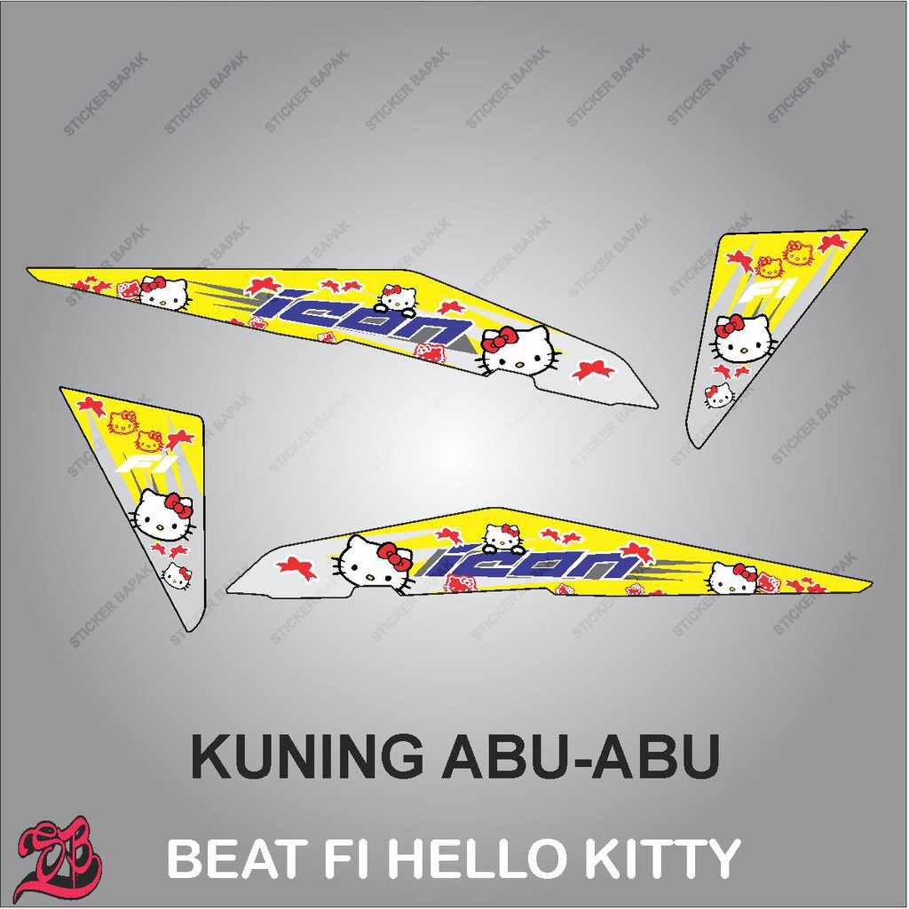 Jual STIKER STRIPING LIST MOTOR BEAT FI LAMA HELLO KITTY 2 STICKERBAPAK ...