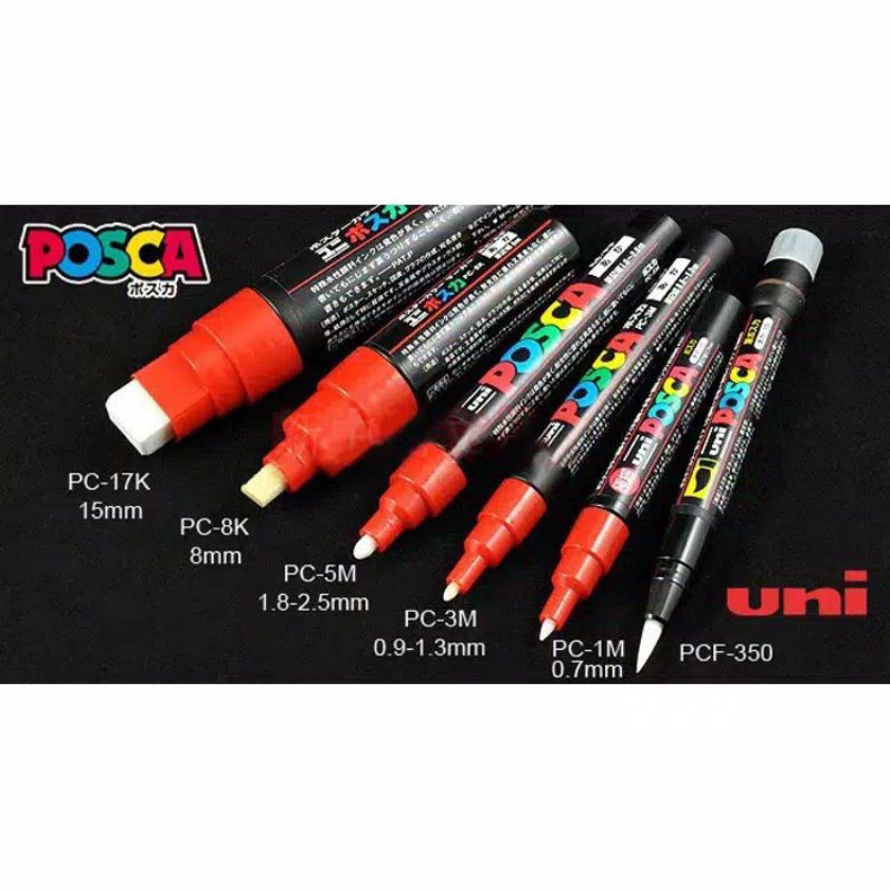 Jual Uni Posca Poster Paint Marker Pens PC3 / 1pcs | Shopee Indonesia