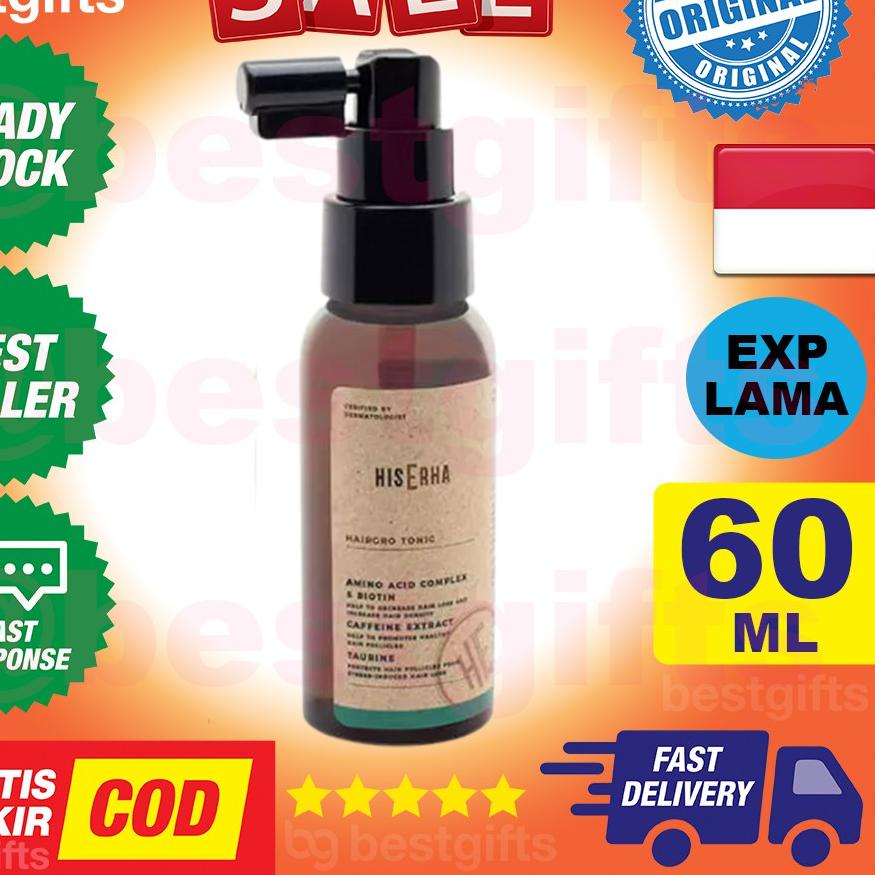 Jual New HIS ERHA HAIRGRO HAIRGROW TONIC HAIR GROW TONIK PERTUMBUHAN