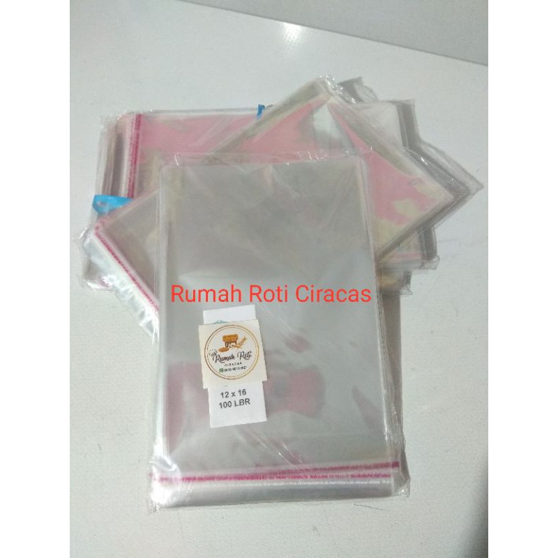 Jual PLASTIK OPP ROTI BENING LEM PEREKAT PUTIH POLOS | Shopee Indonesia