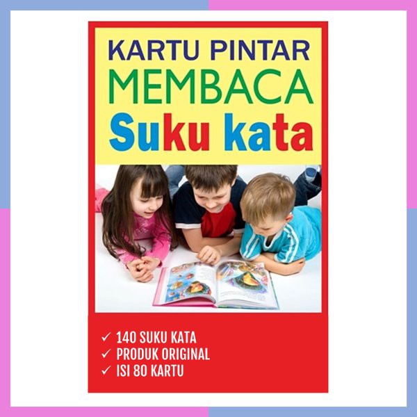 Jual Flashcard Kartu Pintar Membaca Suku Kata | Shopee Indonesia