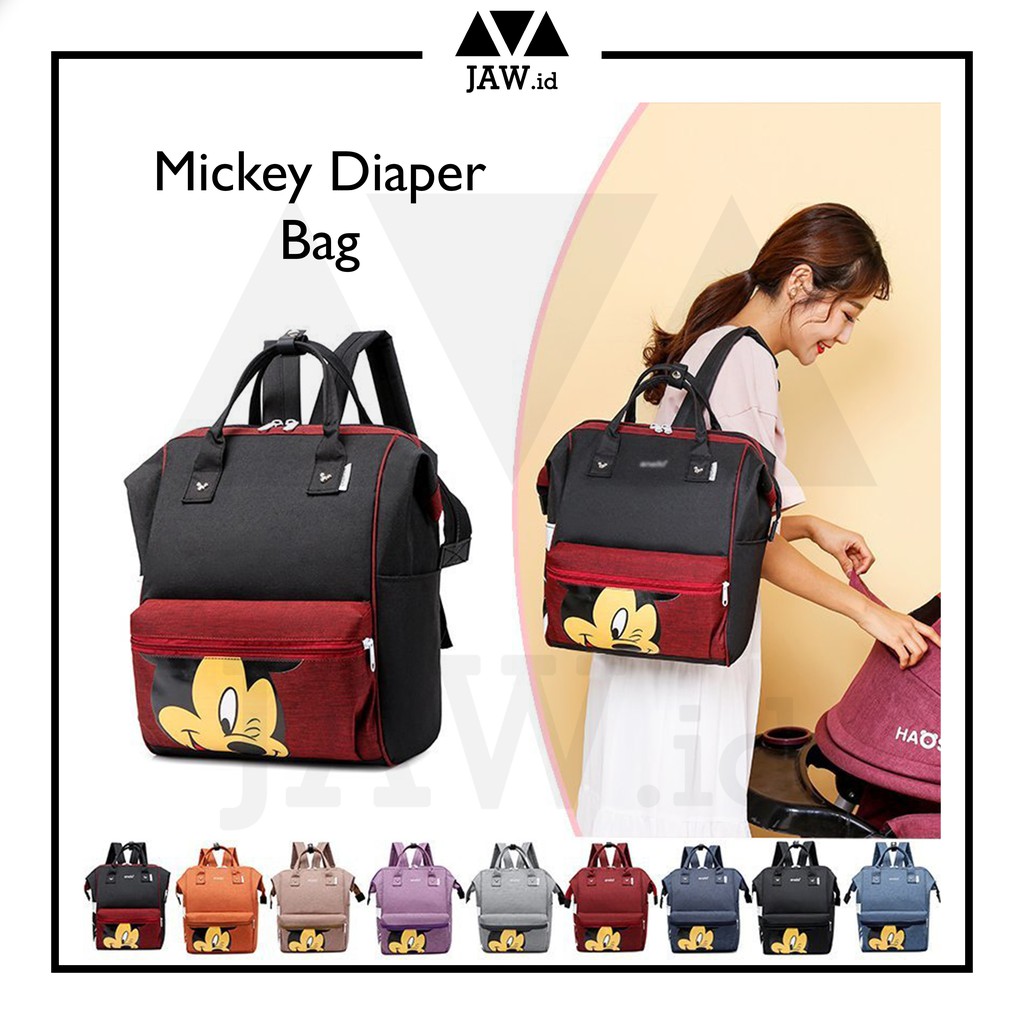 Jual JAW Tas Bayi Anello Diaper Bag / Tas Anello Mickey / Ransel Anello