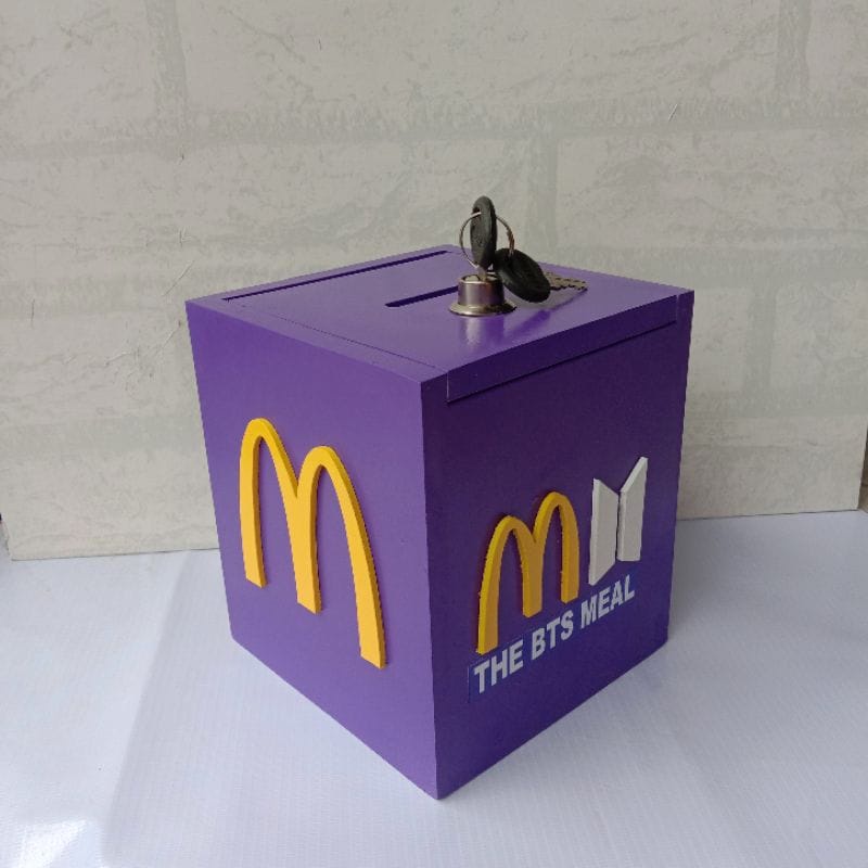 Jual LIMITED EDITION BTS MEAL UNGU, Celengan Target, Celengan Target ...