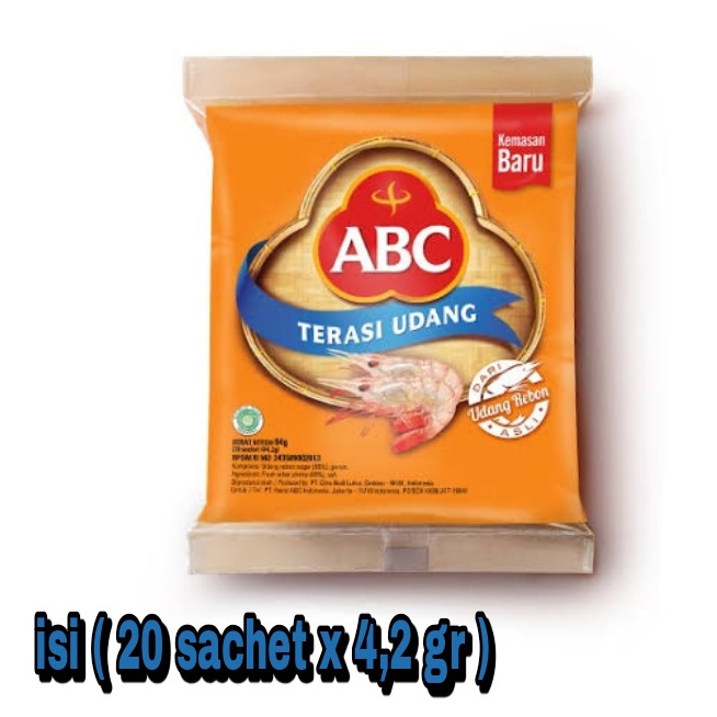 Jual Terasi Udang Abc Per Pack Isi 20 Sachet X 4 2 Gr Shopee