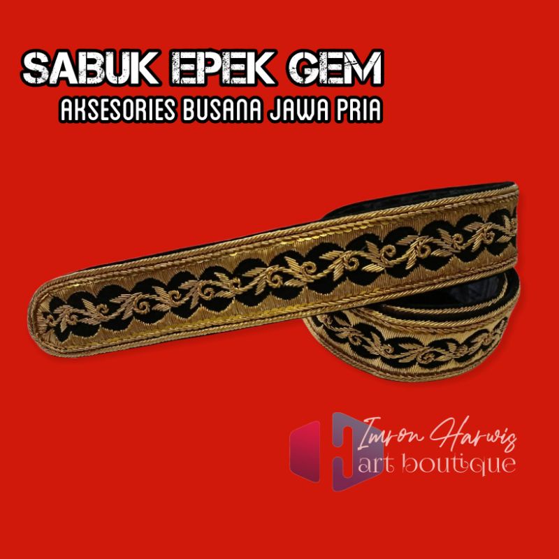Jual Sabuk Epek Gem Aksesories busana jawa pria pelengkap pakaian adat