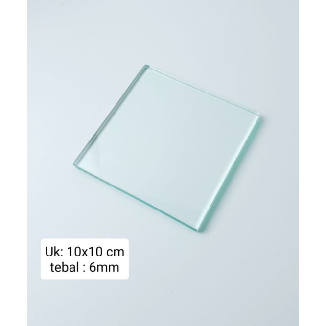 Jual Dental Glass Plate / Dental mixing slab 6mm / 10x10 cm | Shopee ...