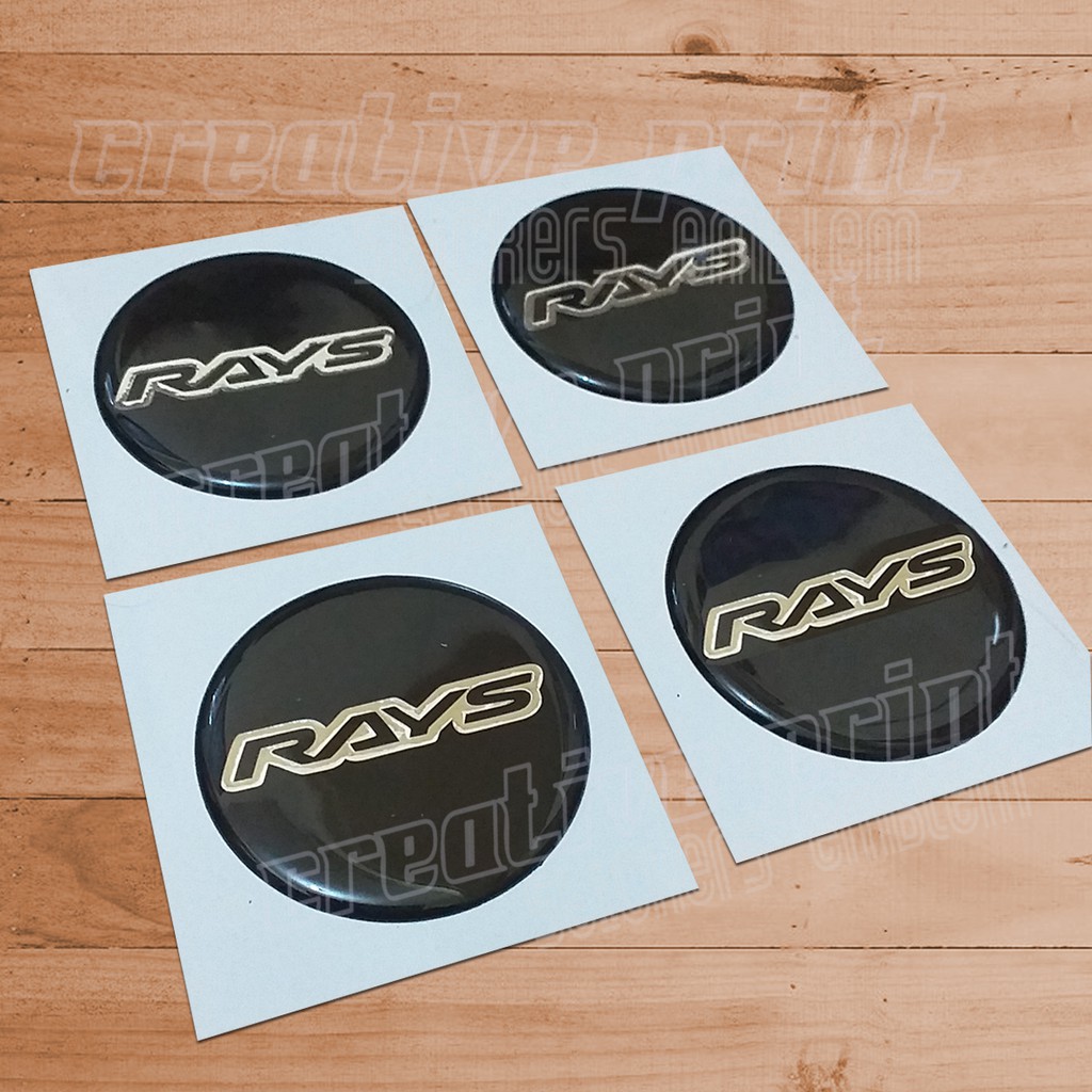 Jual Sticker Timbul Tutup Dop Velg RAYS Big 4 Pcs | Shopee Indonesia