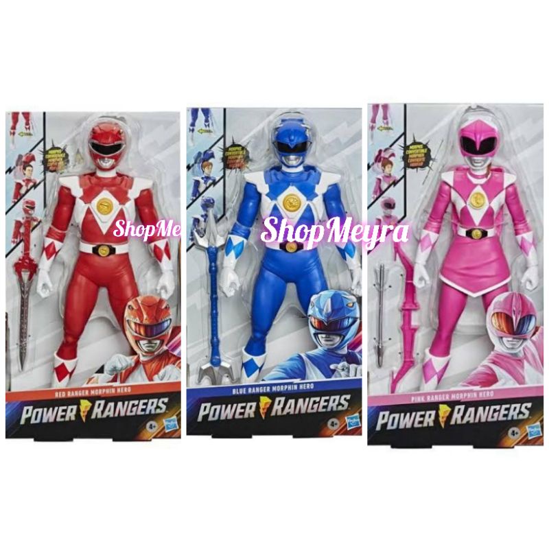 Jual Power Rangers Mighty Morphin Figure Red / Blue / Pink Ranger ...
