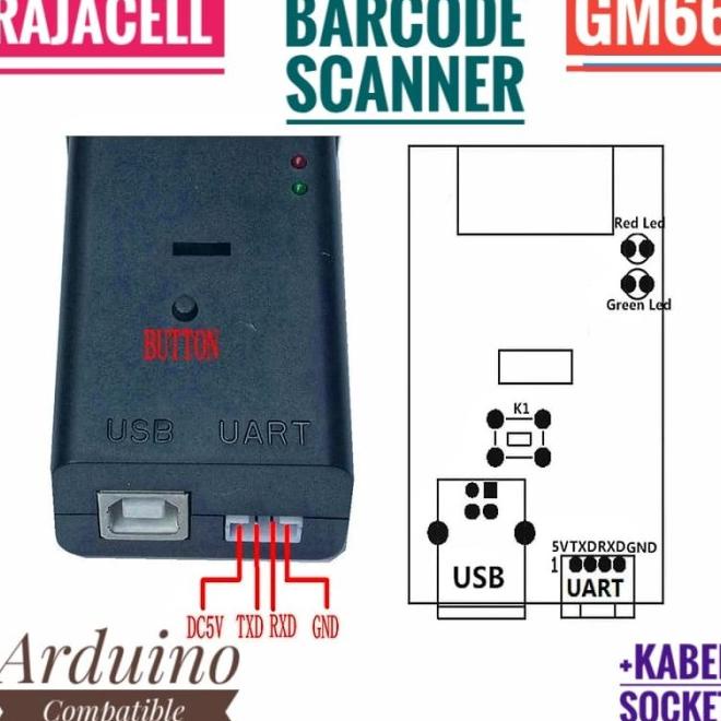 Jual Gm66 Usb Serial Barcode Scanner Ttl Bar Code Reader For Arduino Shopee Indonesia