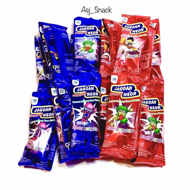 Jual Permen Jagoan Neon Hanger Lollipop, Jagoan Neon Candy Rasa Mangga ...