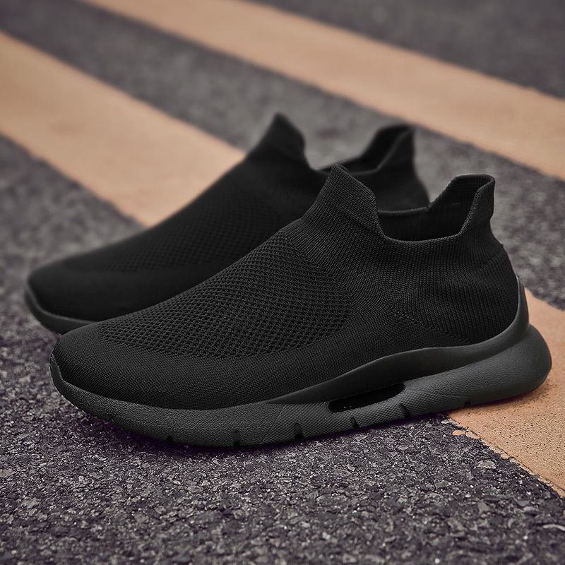 Jual Kiwari Shoes - Sepatu Sneakers Pria Fagory Hitam Casual Inspired