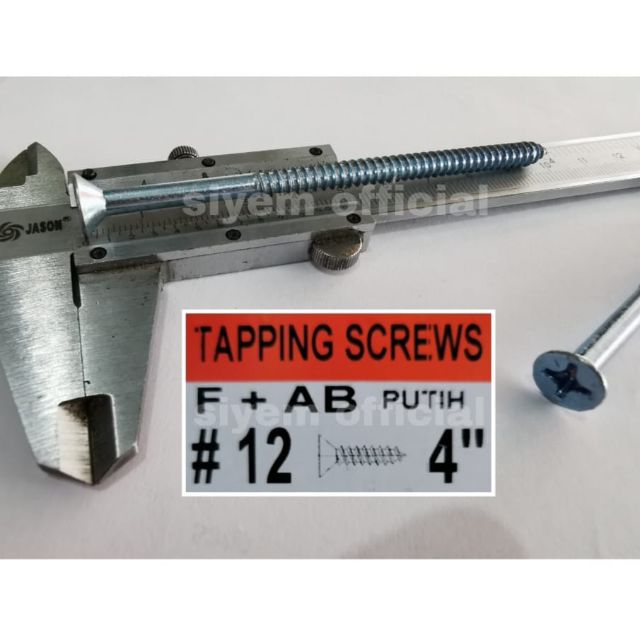 Jual SEKRUP FAB 12X4 / TAPING FAB 12X4 panjang 10 cm | Shopee Indonesia