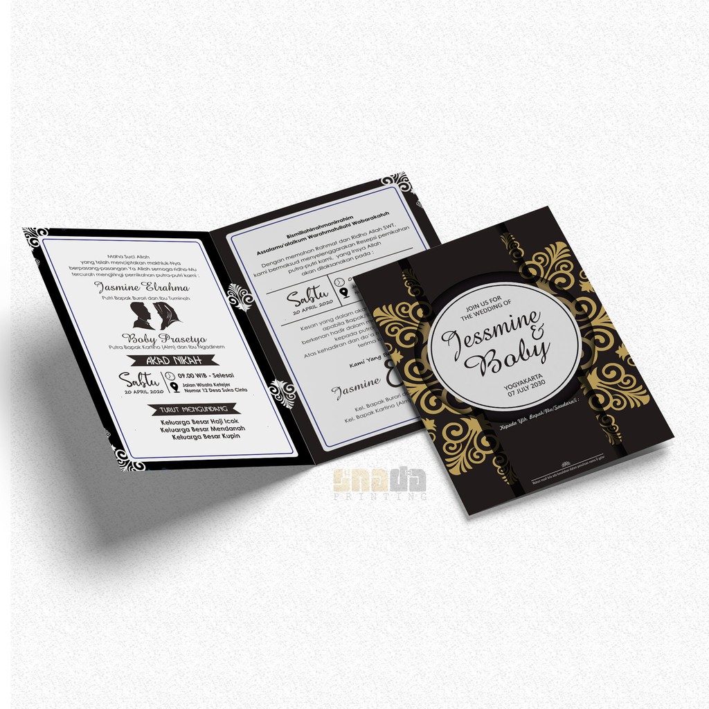 Jual UNDANGAN PERNIKAHAN MURAH VINTAGE KERTAS PREMIUM TEBAL | Shopee