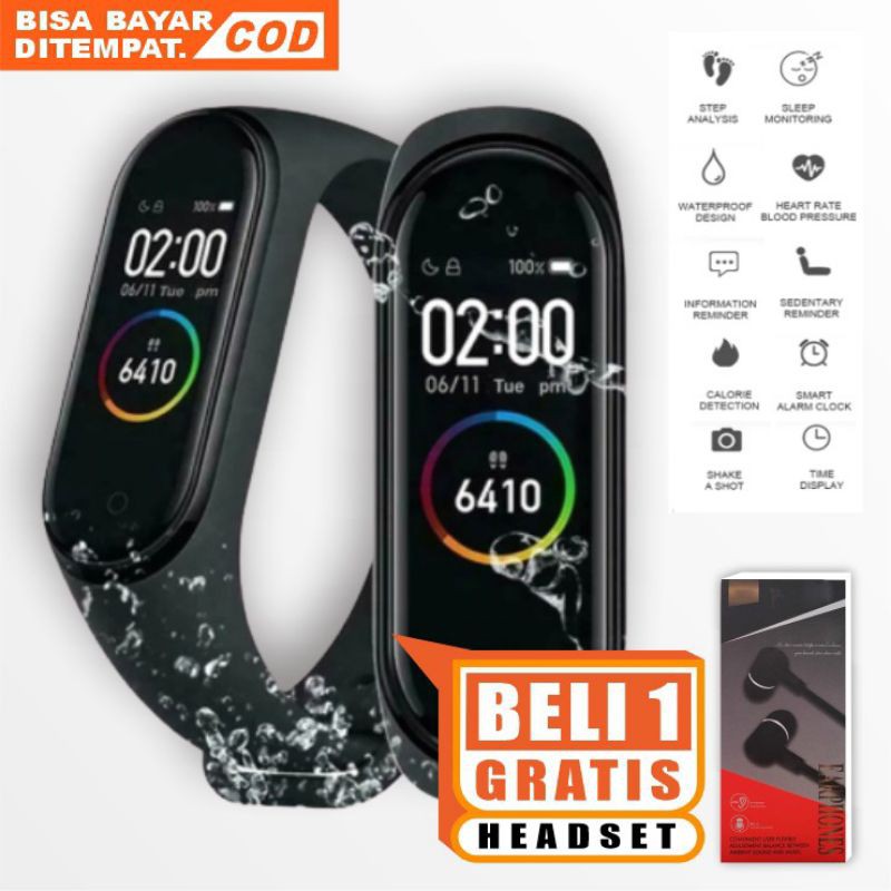 Jual Smartwatch M4 ( BELI 1 SMARTWATCH GRATIS 1 HEADSET ) | Shopee