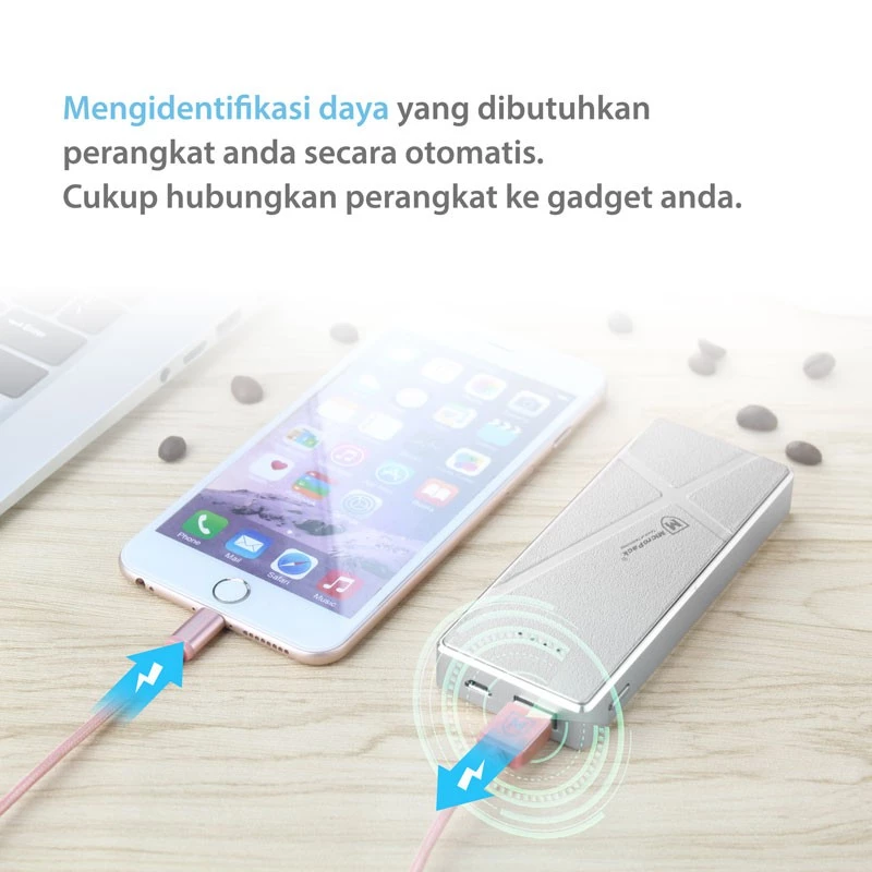 MICROPACK- Powerbank 7.200mAh 10.5W With Alumunium Case - PB-7200