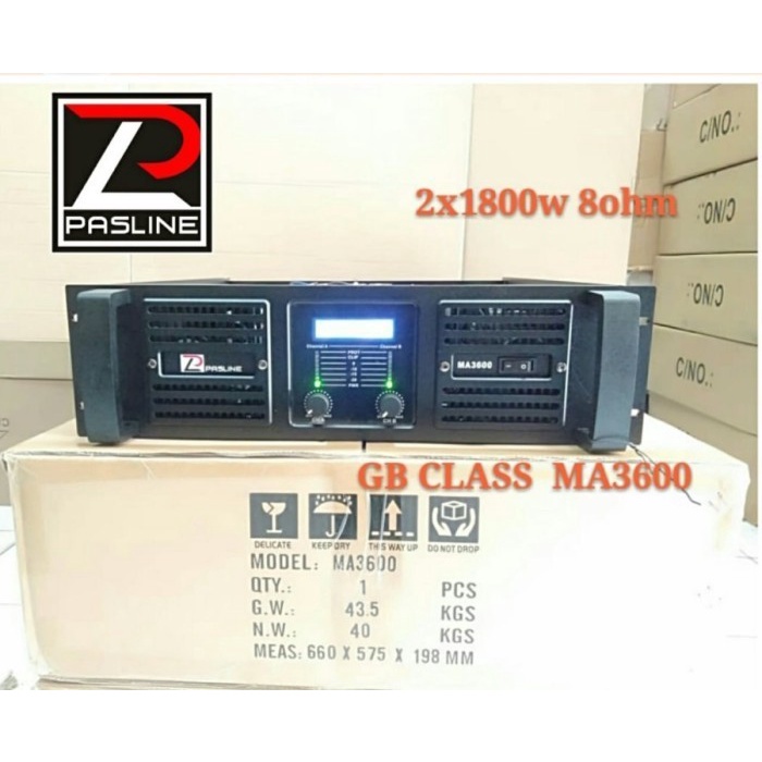 Jual Pasline MA 3600 Power Amplifier 2 Channel Shopee Indonesia