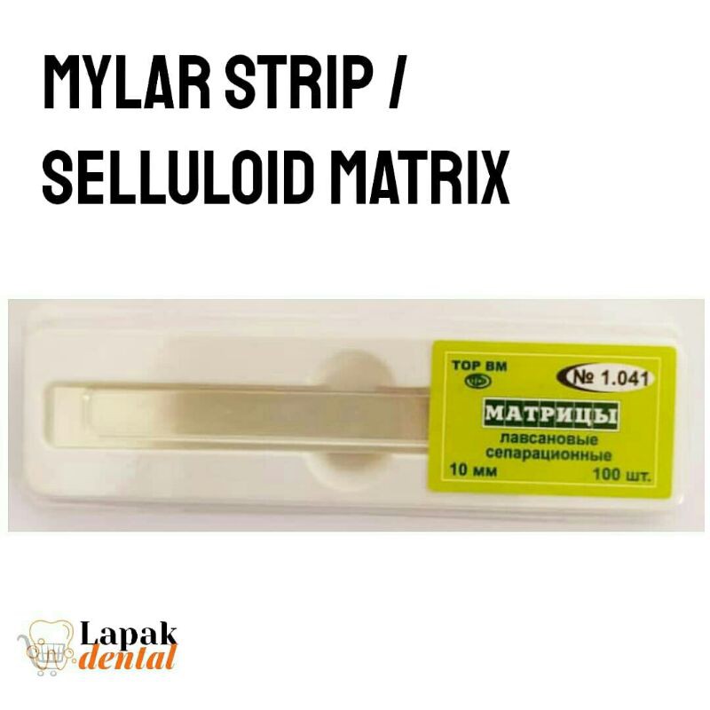 Jual Dental Seluloid Matrix / Seluloid strip / mylar strip / celuloid