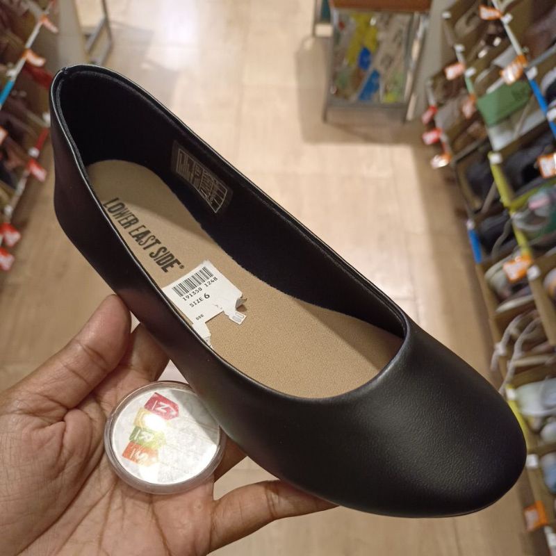 PAYLESS BY LOWER EAST SIDE CHELSEA BLACK SINTETIS 191350 FLATSHOES BIG SIZE