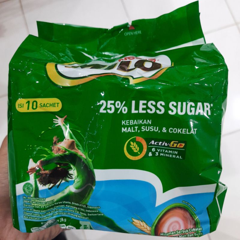 Jual Milo Less Sugar 10 sachet 28gr | Shopee Indonesia