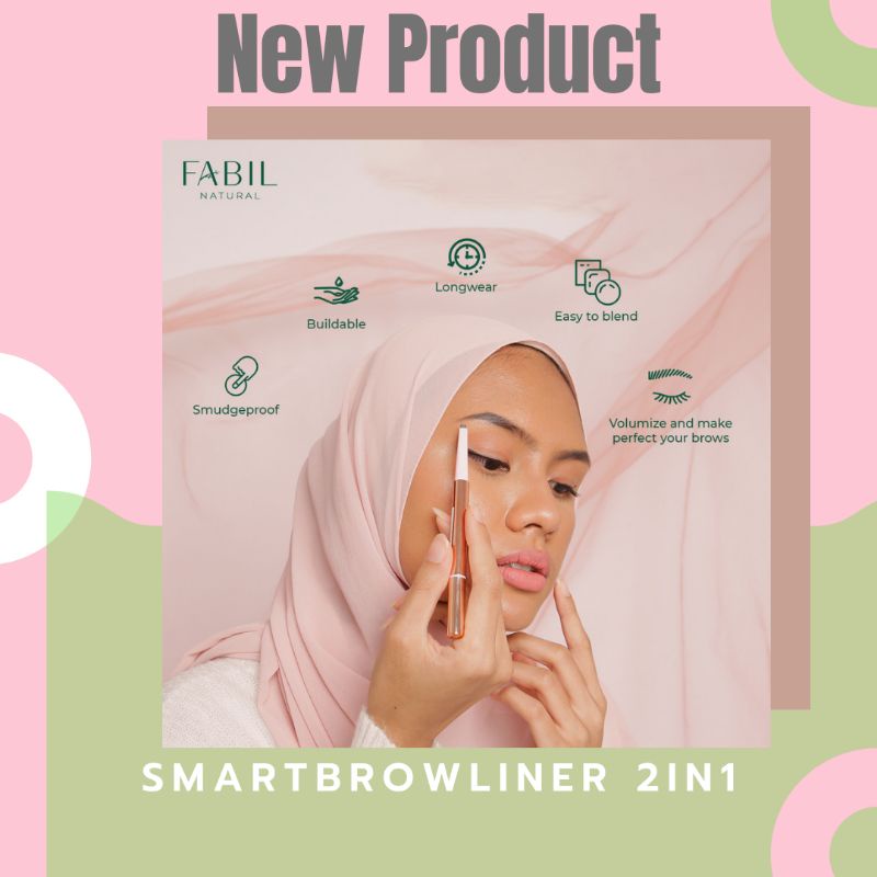 Jual SmartBrowliner 2in1 Kombinasi Eyebrow Eyeliner Tahan lama Gak