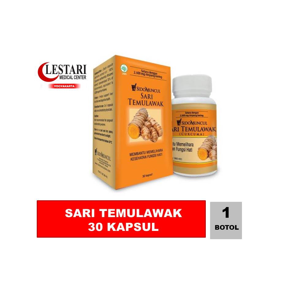 Jual Sidomuncul Sari Temulawak 1 Botol 30 Kapsul Memelihara Fungsi Hati Shopee Indonesia 1564