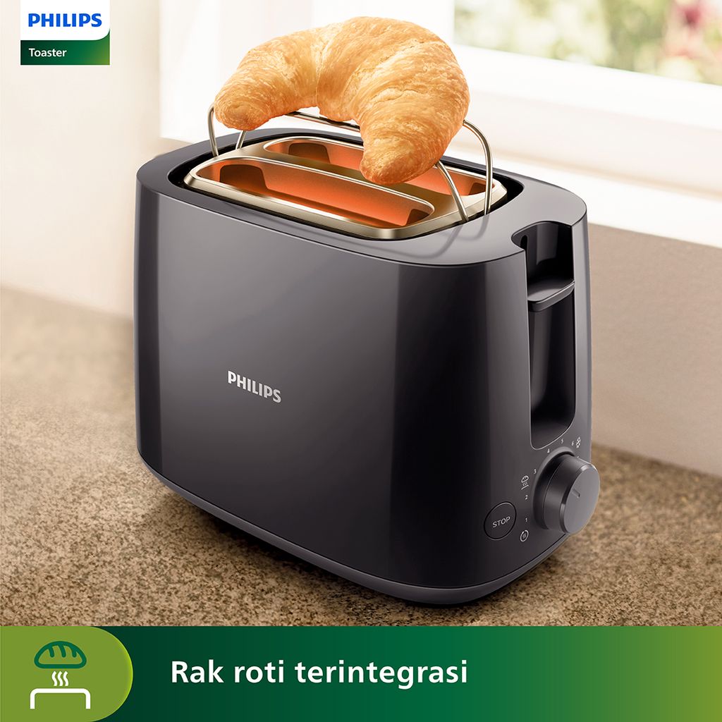 Jual Toaster Philips - HD2583/90 - Pemanggang Roti - Serbaguna - Hitam ...