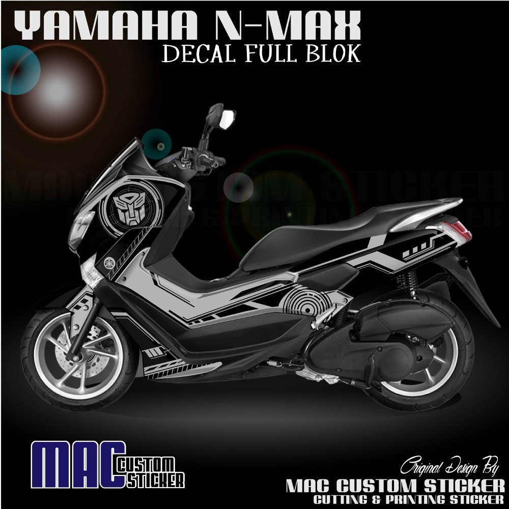 Jual STIKER MURAH STICKER DECAL NMAX FULL BLOK - TRANSFORMER | Shopee ...