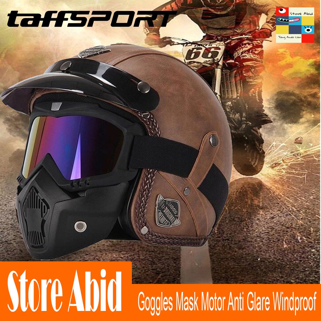 Jual Goggle Mask / Google Masker / Kacamata Masker Motor Retro ...
