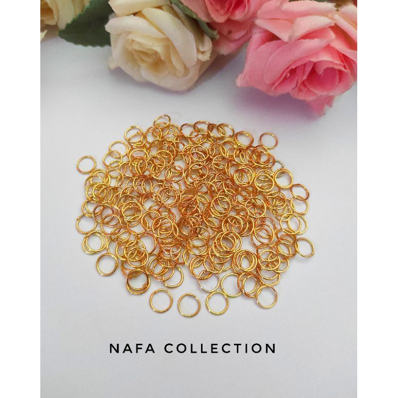 Jual Ring gold / Jump ring 5m 6m 8mm 10mm Shopee Indonesia