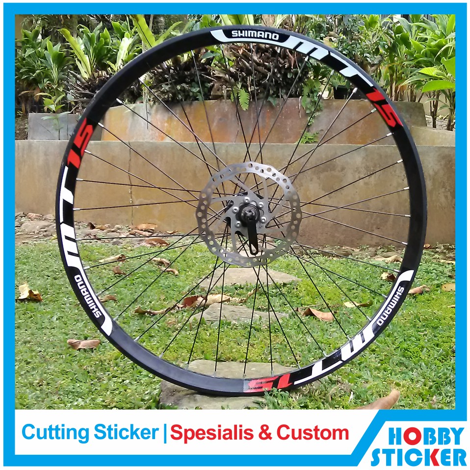 Jual Stiker Rim Shimano MT 15 Sticker Rims 26 27.5 29 700c Decal Custom ...