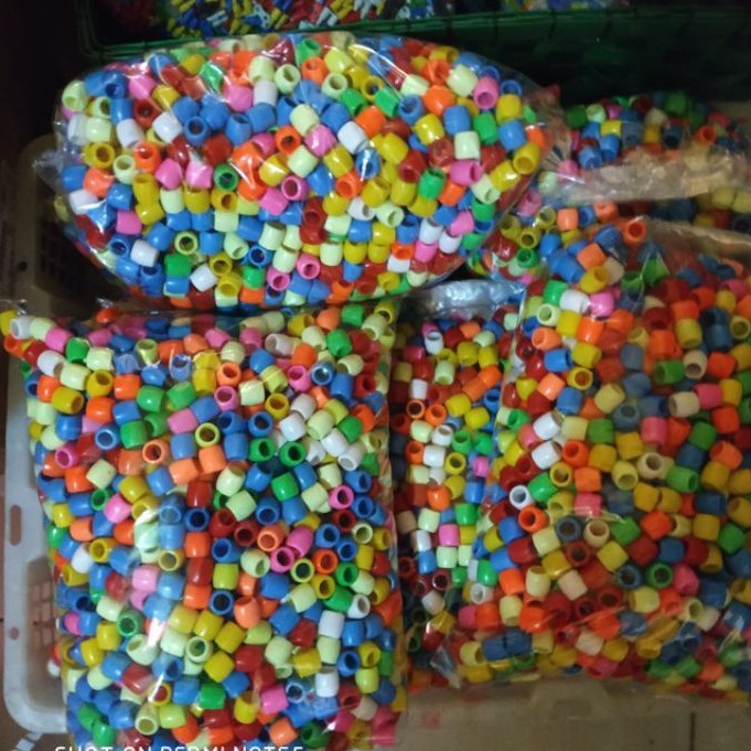 Jual Meronce manik2 tabung isi 1kg_mainan edukasi | Shopee Indonesia