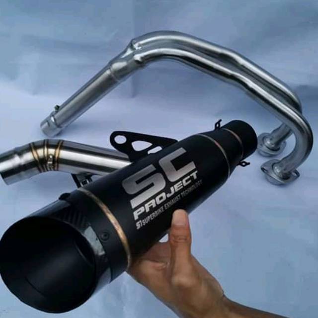 Jual SC Project s1 blackdoff for NINJA250R CB250 YAMAHA R25 | Shopee ...