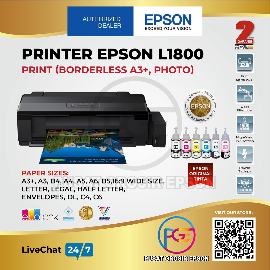 Jual Epson L1800 Printer Terlengkap & Harga Terbaru Juli 2026 | Shopee ...