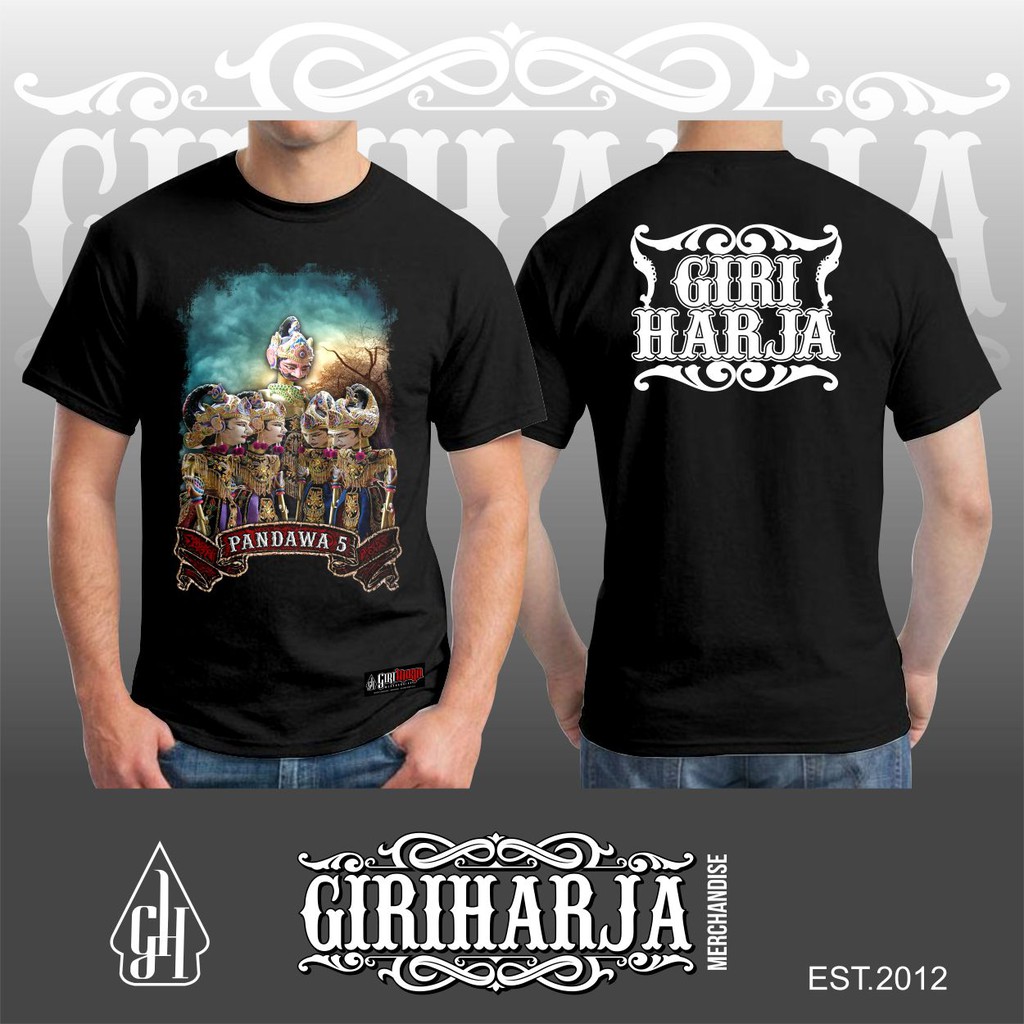 Jual Kaos Wayang Golek Pandawa 5 Kaos Wayang Golek Giri Harja Kaos