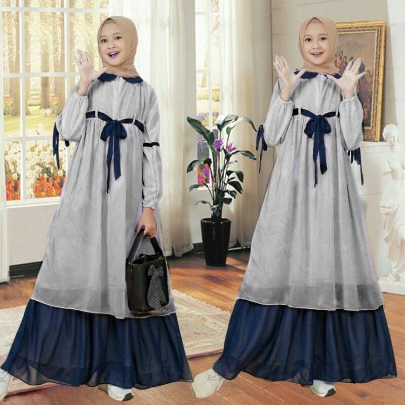 Jual Gamis Anak/Baju Anak Perempuan Usia 10 11 12 Tahun Baju Polos