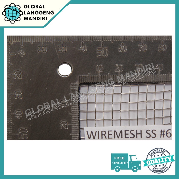 Jual WIRE MESH 6 STAINLESS (304) 1MX1M / WIREMESH #6 AYAKAN STAINLESS ...