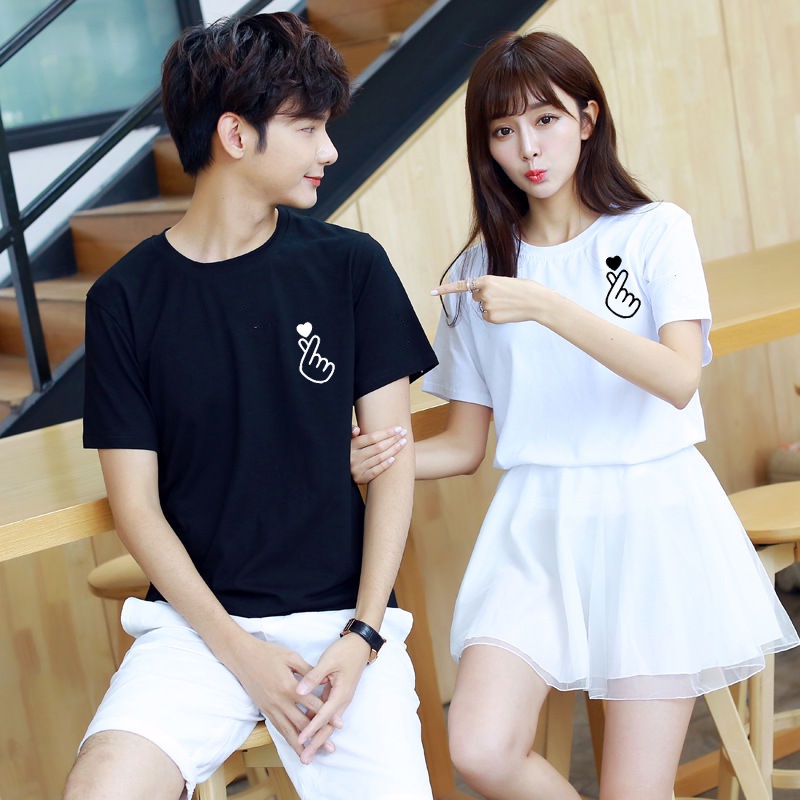 Jual couple kaos gambar hati tangan saranghae t shirt katun tumblr tee atasan Murah KOREAN LOVE SIGN Shopee Indonesia